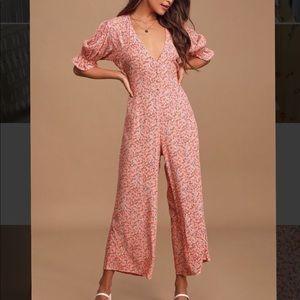 Faithful The Brand pink floral jumper